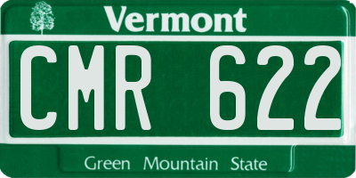 VT license plate CMR622