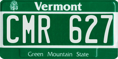 VT license plate CMR627