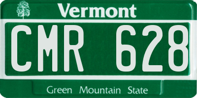 VT license plate CMR628