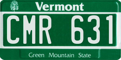 VT license plate CMR631
