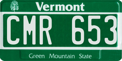 VT license plate CMR653