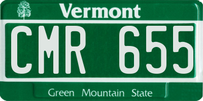 VT license plate CMR655