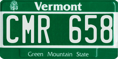 VT license plate CMR658