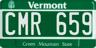 VT license plate CMR659
