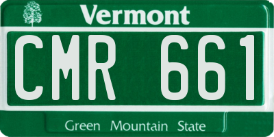 VT license plate CMR661