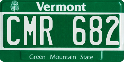 VT license plate CMR682