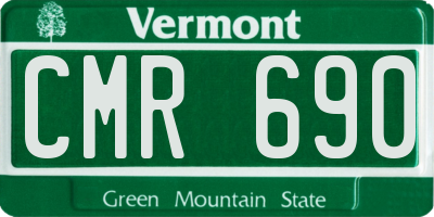 VT license plate CMR690