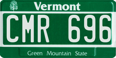 VT license plate CMR696