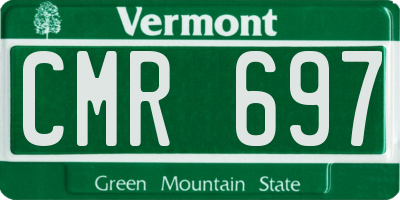 VT license plate CMR697
