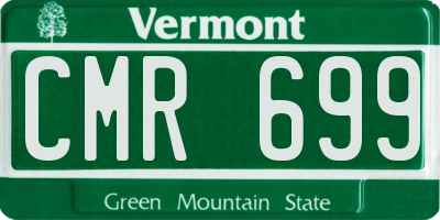 VT license plate CMR699