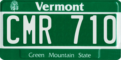 VT license plate CMR710