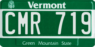 VT license plate CMR719