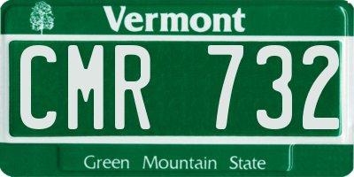 VT license plate CMR732
