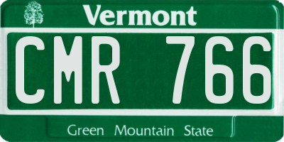 VT license plate CMR766