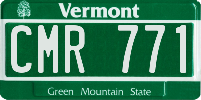 VT license plate CMR771