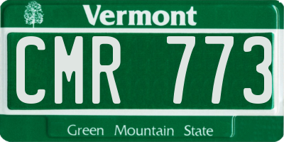 VT license plate CMR773