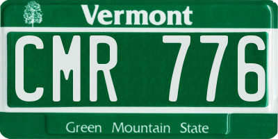 VT license plate CMR776