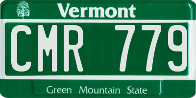 VT license plate CMR779