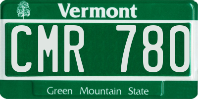 VT license plate CMR780