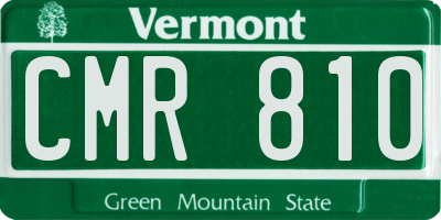 VT license plate CMR810