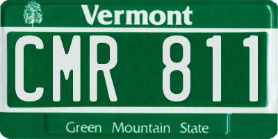 VT license plate CMR811