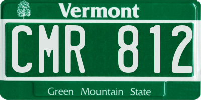 VT license plate CMR812