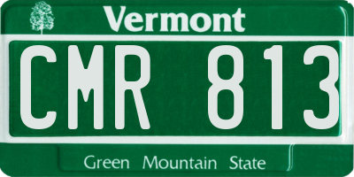 VT license plate CMR813
