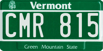 VT license plate CMR815