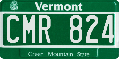 VT license plate CMR824