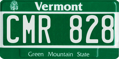 VT license plate CMR828