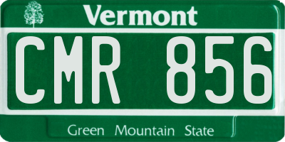 VT license plate CMR856