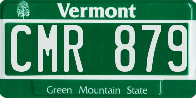 VT license plate CMR879