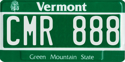 VT license plate CMR888