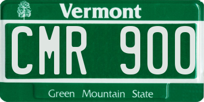 VT license plate CMR900