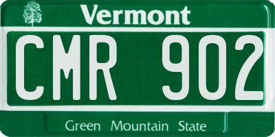 VT license plate CMR902