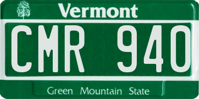 VT license plate CMR940