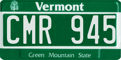 VT license plate CMR945
