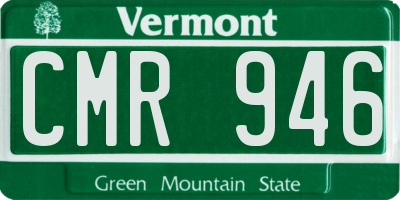 VT license plate CMR946