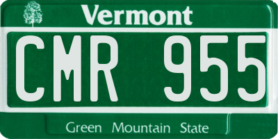 VT license plate CMR955
