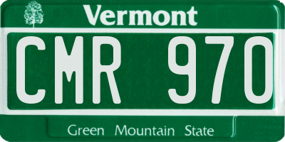 VT license plate CMR970