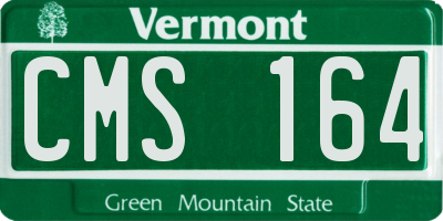 VT license plate CMS164
