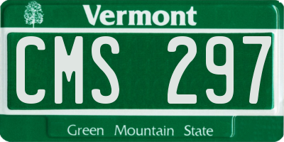VT license plate CMS297