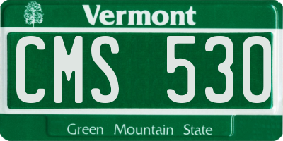 VT license plate CMS530
