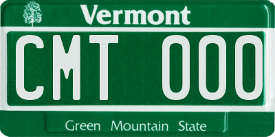 VT license plate CMT000