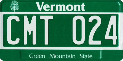 VT license plate CMT024