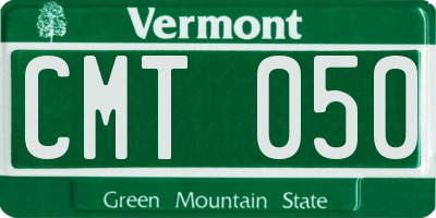 VT license plate CMT050