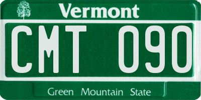 VT license plate CMT090
