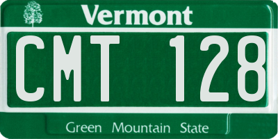 VT license plate CMT128