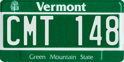 VT license plate CMT148