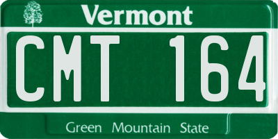 VT license plate CMT164